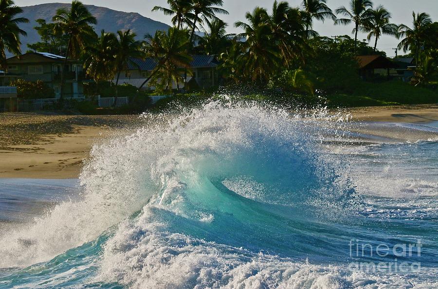 Wave Photograph - Morning Wave at Makaha two by Craig Wood