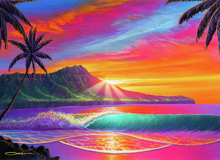Sunset Painting - Mornings Blessing by Chris Sebo