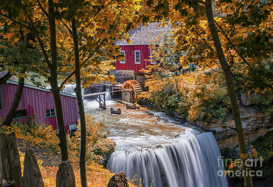 Waterfall Photograph - Morningstar Mill Decew Falls by Robert Alsop