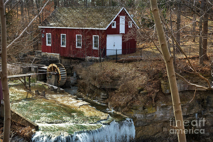 Morningstar Mill in Winter Photograph by Maria Janicki