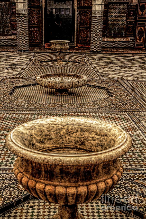 Moroccan Architecture Tiles  Photograph by Chuck Kuhn
