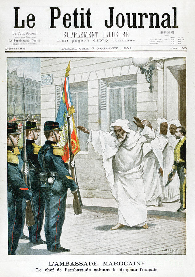 Moroccan Embassy, The Chief Ambassador Drawing by Print Collector