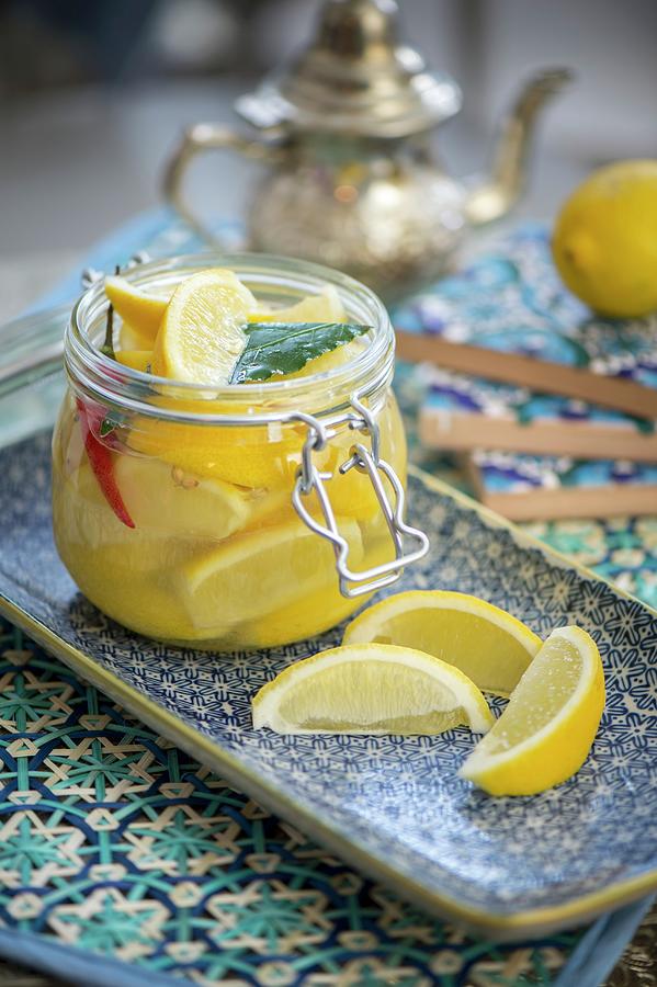 Moroccan Style Salted, Preserved Lemons Photograph by Winfried Heinze