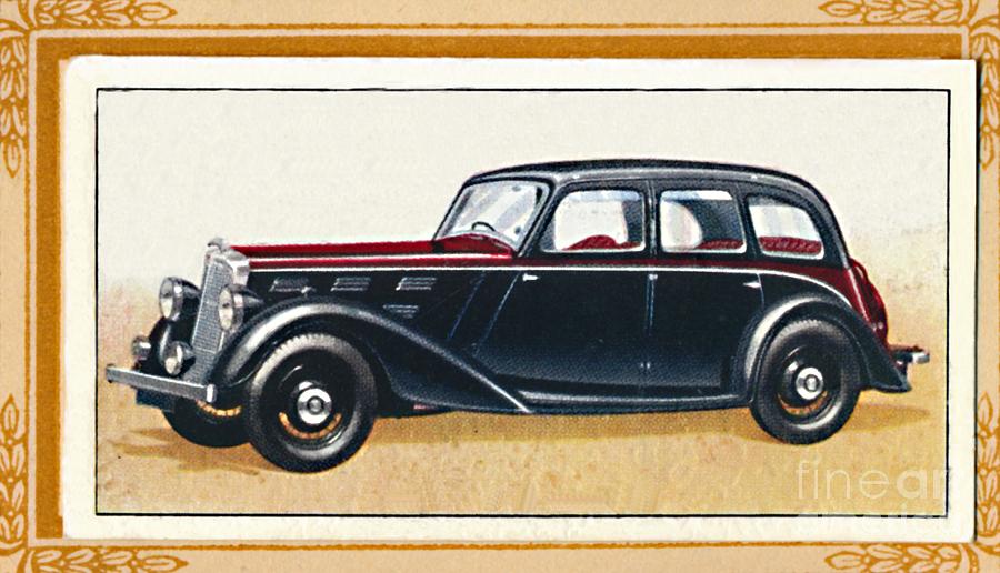 Morris 25 Saloon, C1936 Drawing by Print Collector