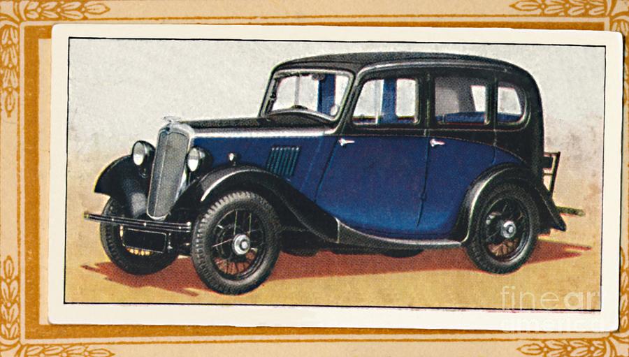 Morris Eight Saloon, C1936 Drawing by Print Collector