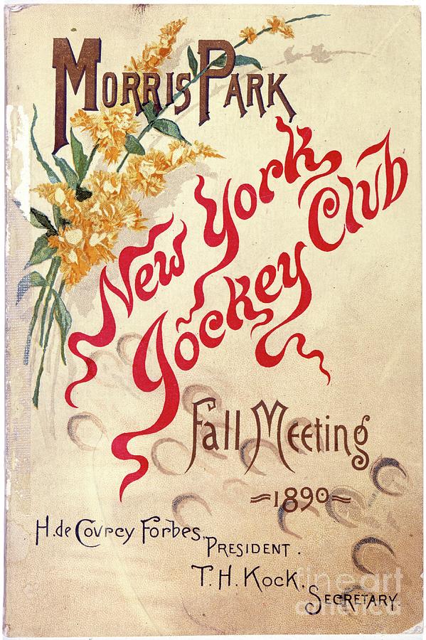 Morris Park, New York Jockey Club, Fall Meeting, 1890, 1890 Drawing by American School