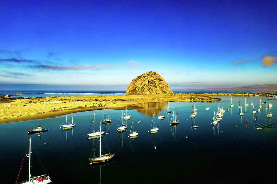 Morro Bay Harbor in the morning Photograph by Steve Bunch