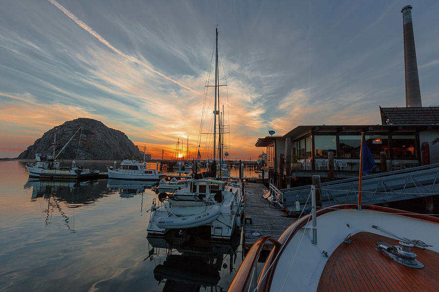 Morro Bay Sunset Photograph by Mike Long