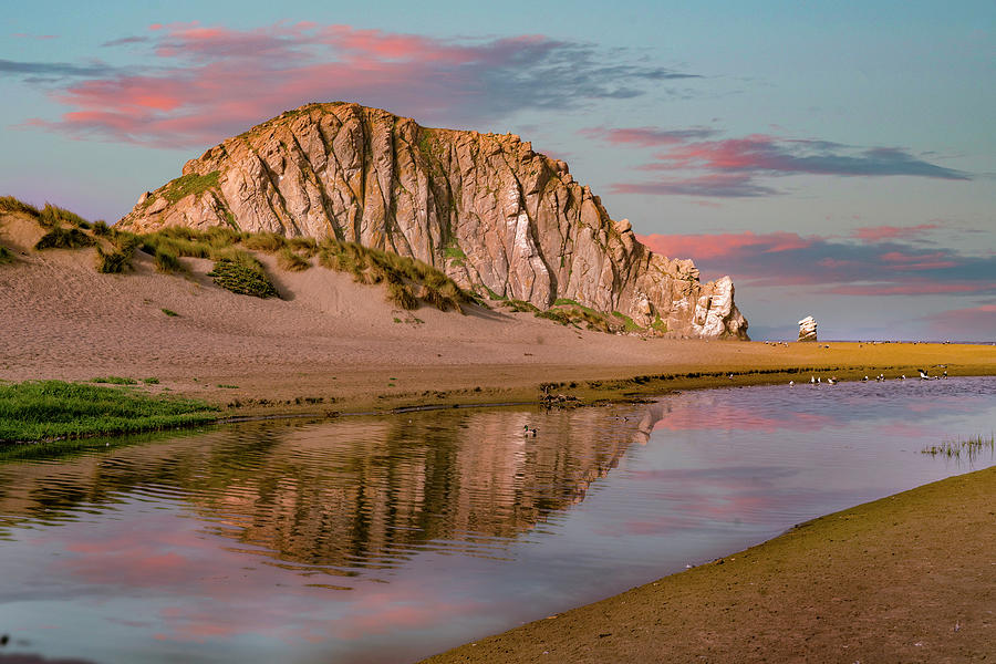 Morro Rock Twilight Photograph by Tim Fitzharris