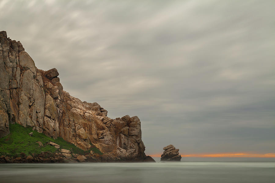 Rock Ledge Photograph - Morro Rocks Edge by Chris Moyer