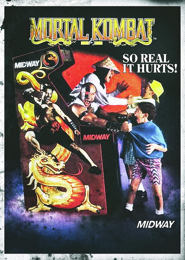 TIN SIGN Mortal Kombat Movie Game Poster Metal Décor Martial Arts Theater A511 