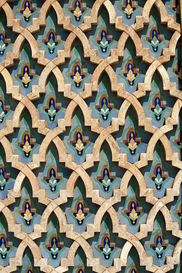 Mosaic Wall, Hassan II Photograph by Hisham Ibrahim