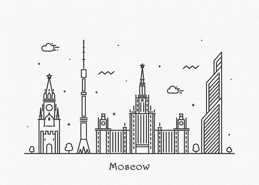 Эскиз тату москва сити