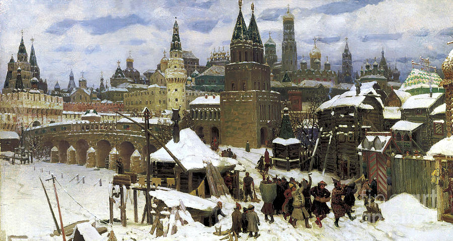 Moscow In The 17th Century. The All Drawing by Heritage Images