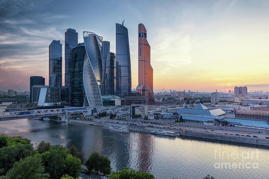 Moscow International Business Center Photograph by Sergey Alimov