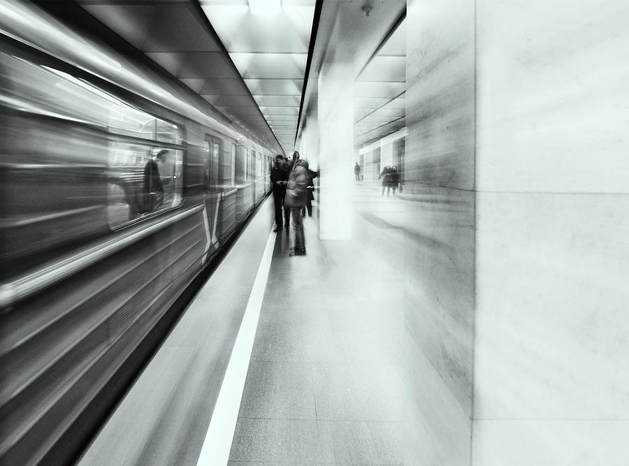 Metro Photograph - Moscow Metro - Sketch by Maxim Makunin