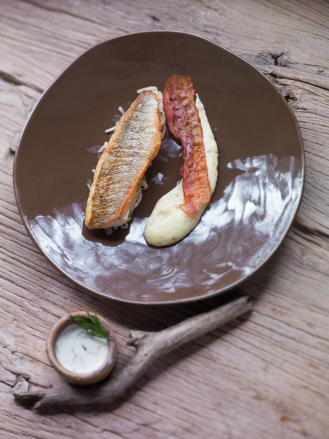 Mosel Perch Wwith Bacon And Ambrosia Photograph by Joerg Lehmann