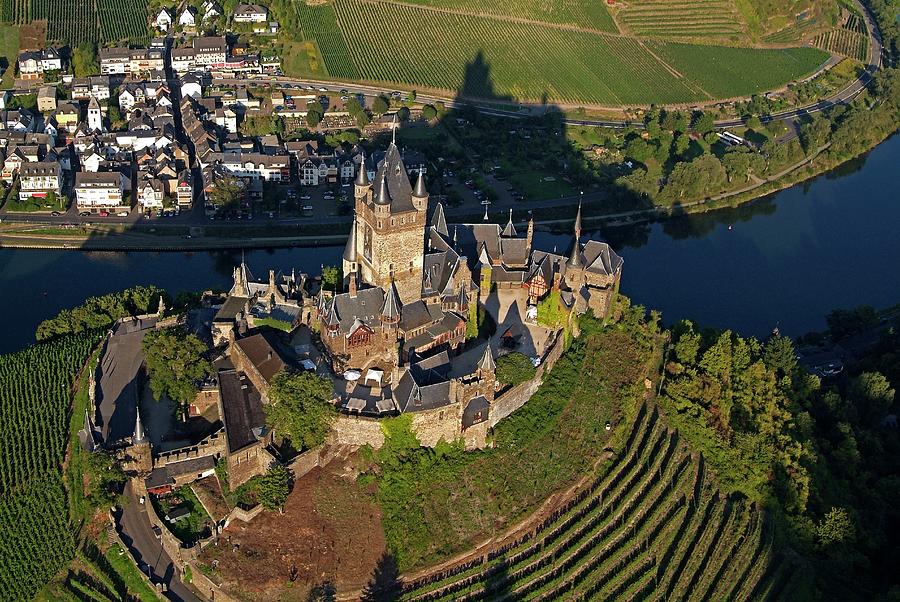 Moselle, Cochem Imperial Castle Digital Art by Hans-peter Merten