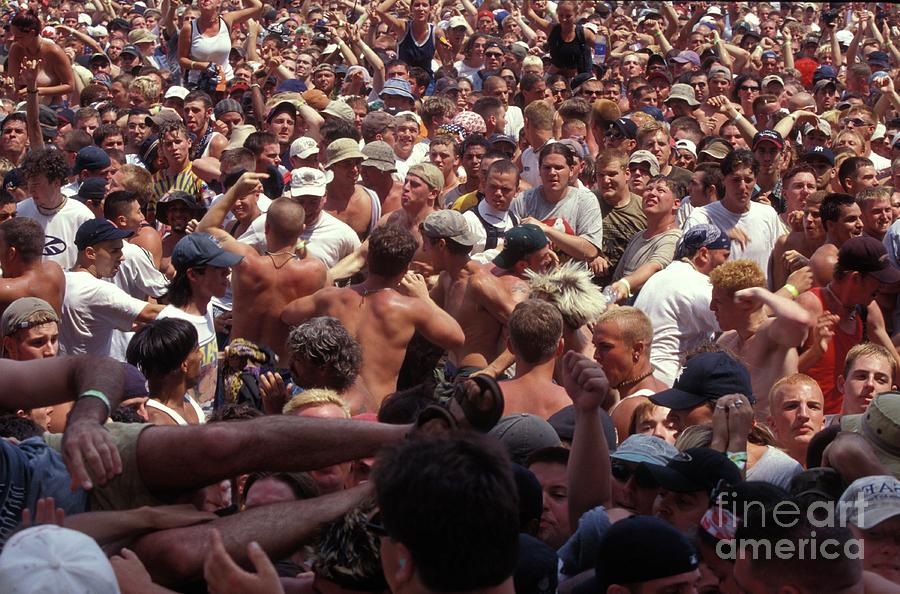 New York Photograph - Moshing at Woodstock 99 by Concert Photos.