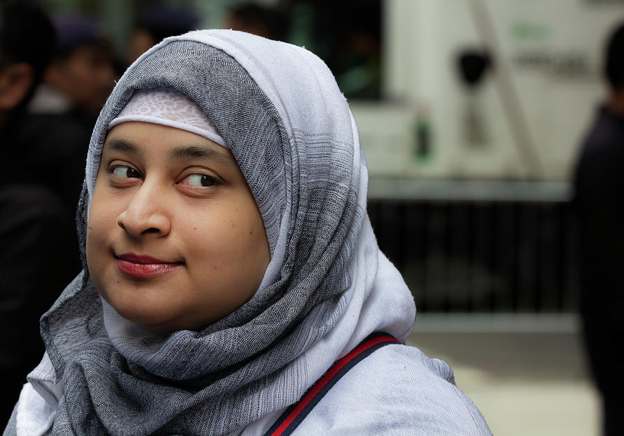 Moslem Day NYC 9_23_2018 Moslem Girl Photograph by Robert Ullmann
