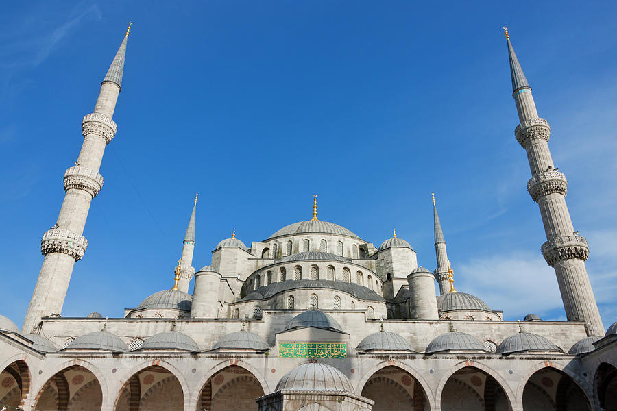 Agua Photograph - Mosque And Buildings On The Waterfront by Keren Su Agua Photograph - Mosque And Buildings On The Waterfront by Keren Su