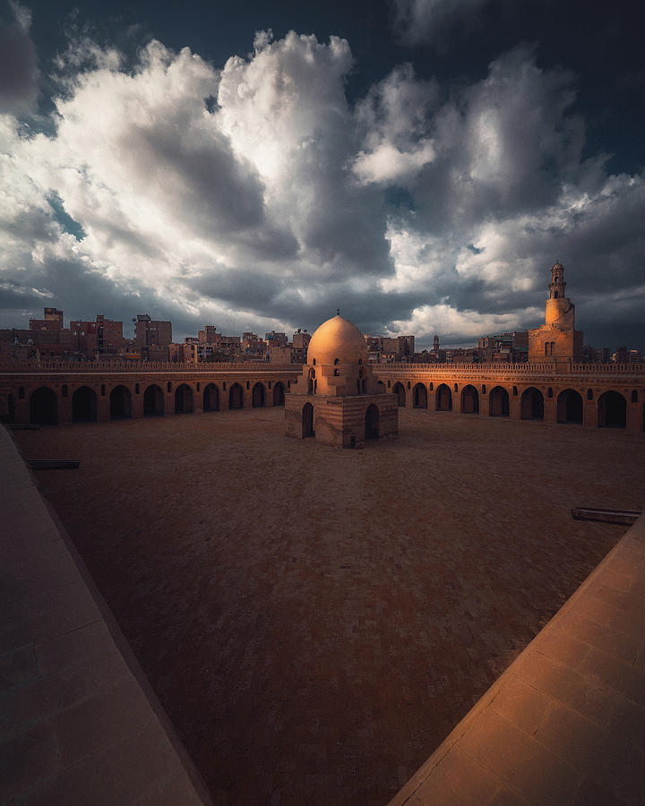 Mosque Under The Clouds Photograph by David George