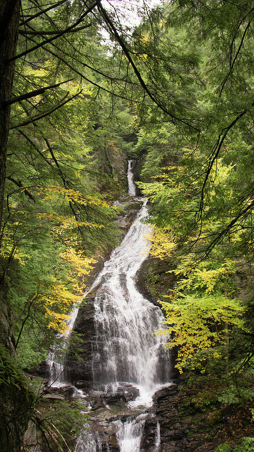 Moss Glen Falls Photograph by Adam Gladstone - Fine Art America