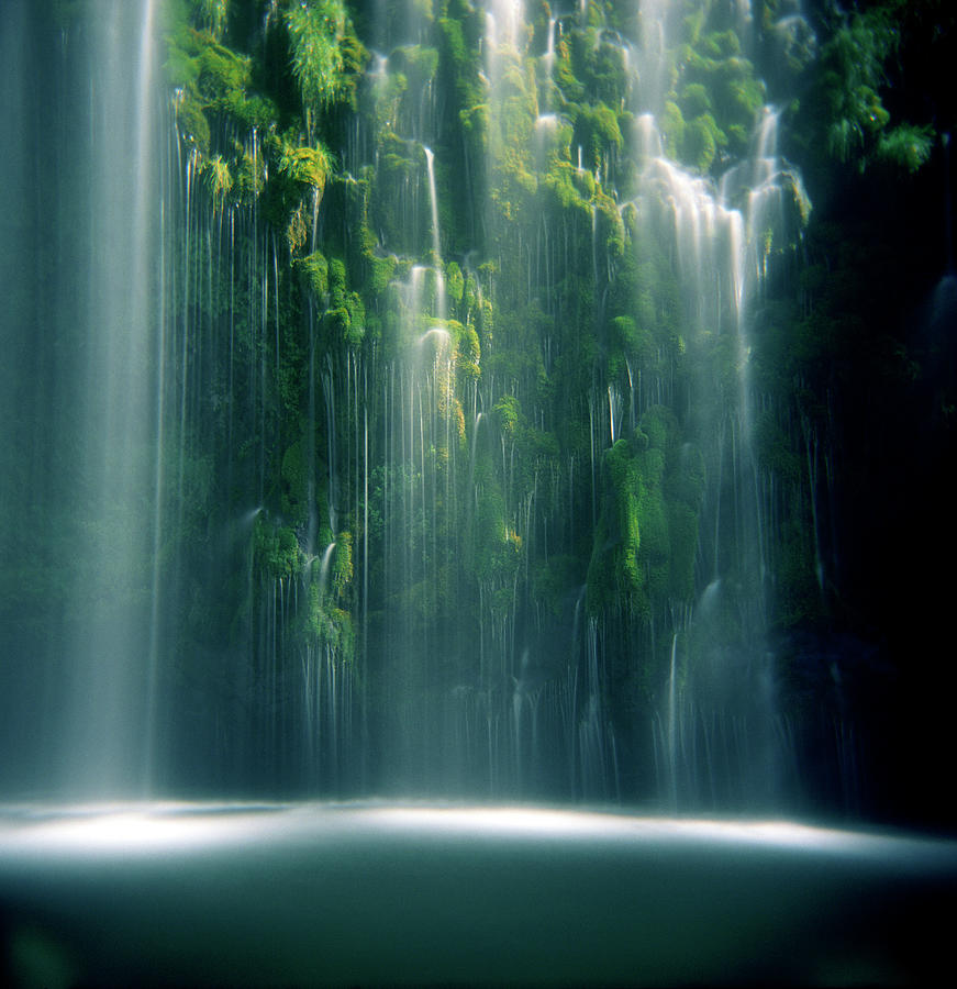 Mossbrae Falls In Sunlight Photograph by Zeb Andrews
