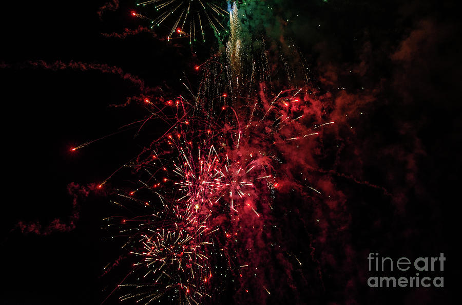 Mostly Red and White Fireworks by Sue Smith Mostly Red and White Fireworks by Sue Smith