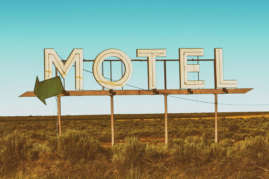 Motel Nowhere Retro Film Style Photograph by Mark Kiver