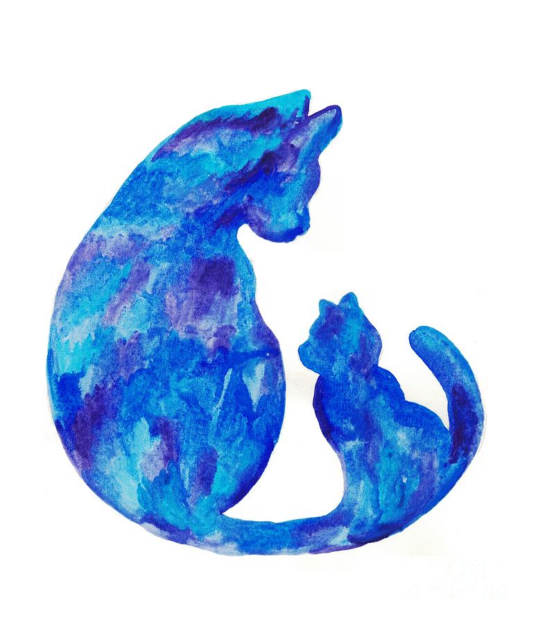 mother and baby cat