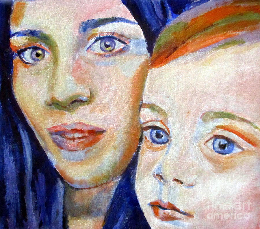 Mother and baby Painting by Helena Wierzbicki
