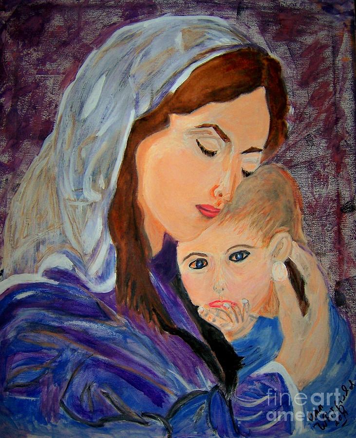 Mother and Child Painting by Ann Whitfield - Fine Art America