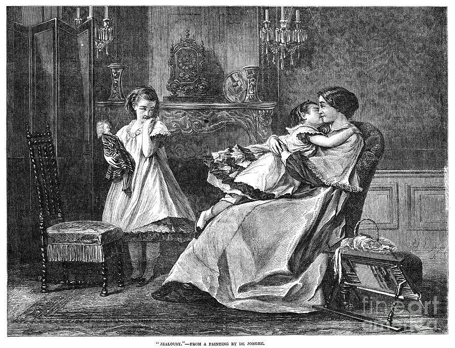 Mother and Child Drawing by Granger