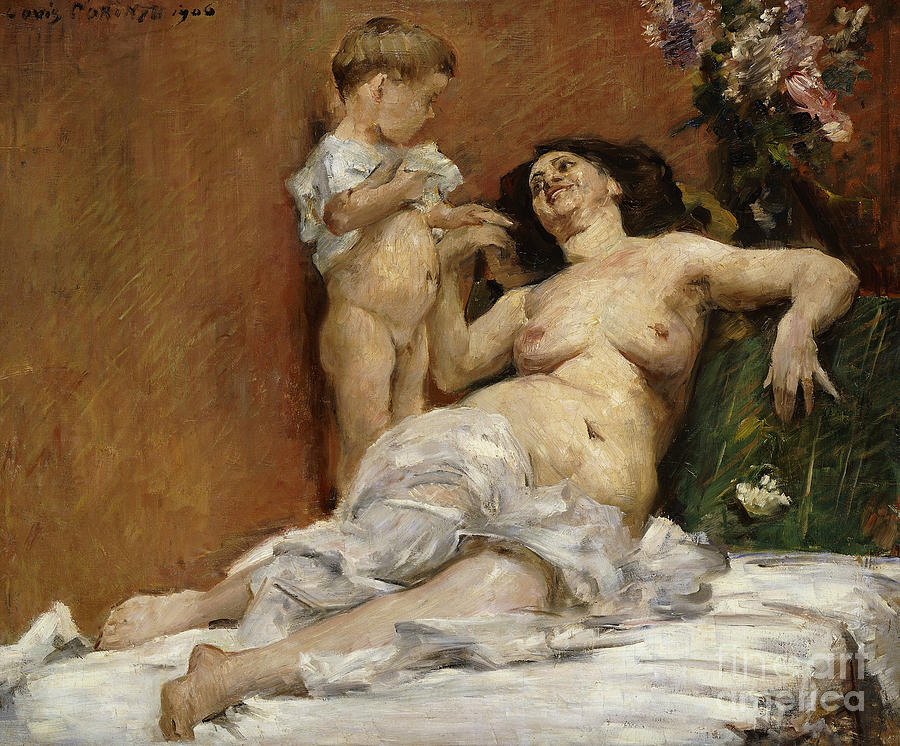 Mother And Child; Mutter Und Kind, 1906 Painting by Lovis Corinth