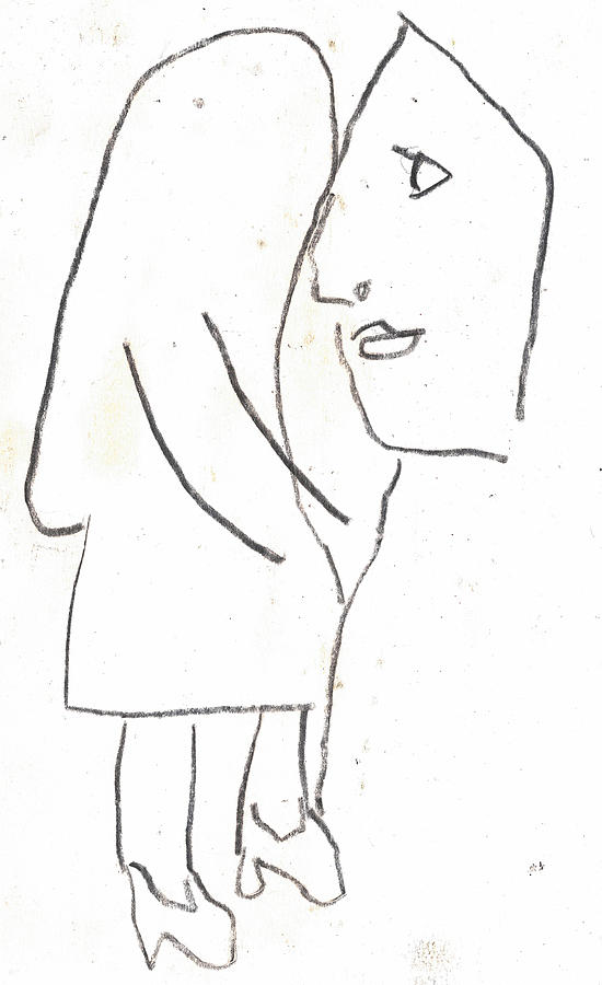 Mother and Daughter Drawing by Edgeworth Johnstone