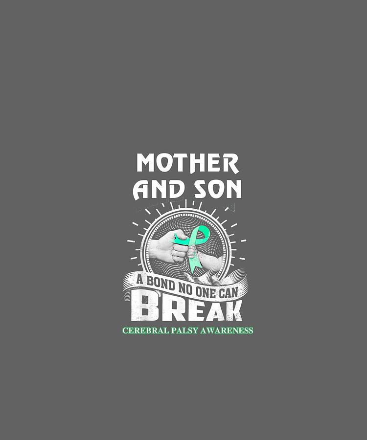 Mother And Son Cerebral Palsy Awareness Tee Shirt Digital Art By