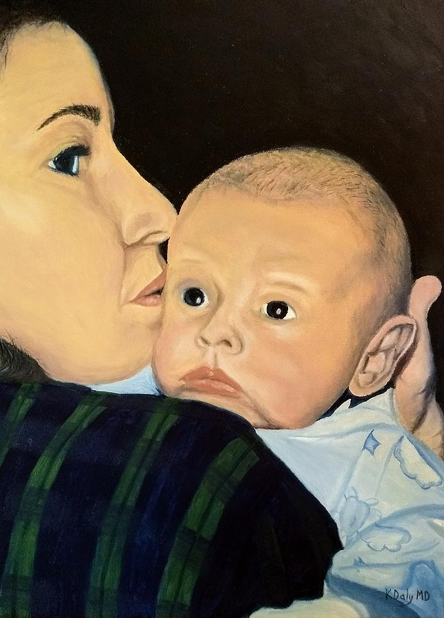 Mother and Son Painting by Kevin Daly