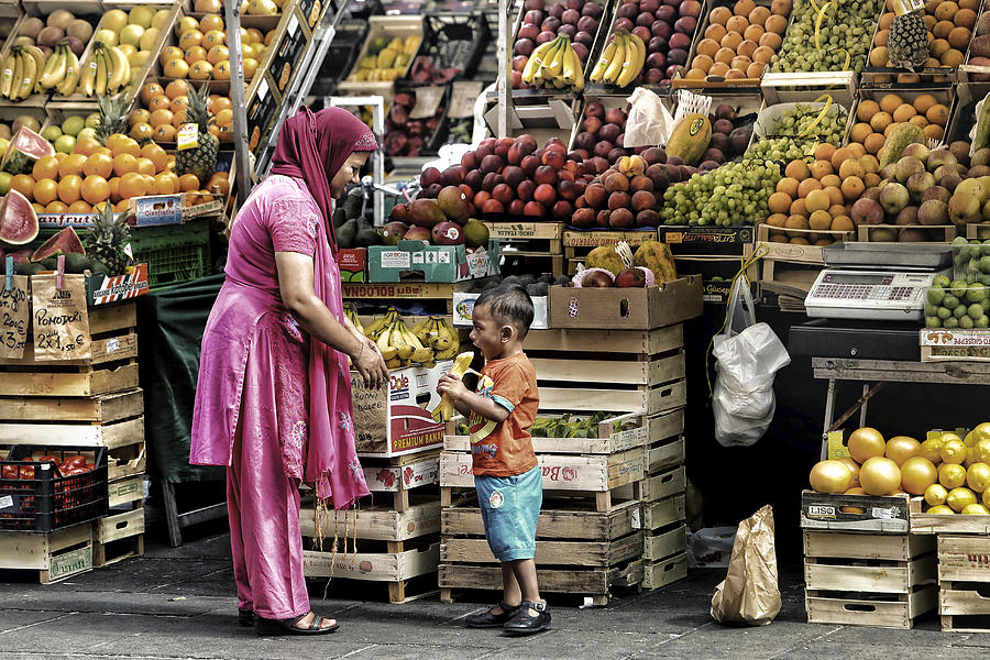 Fruit Photograph - Mother And Son by Nicola Fossella