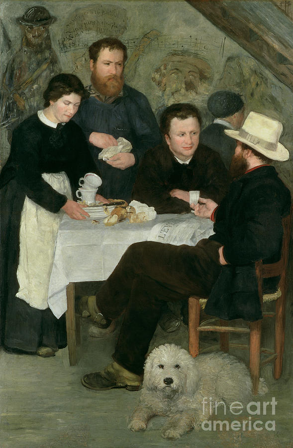 Mother Anthonys Tavern, 1866 Painting by Pierre Auguste Renoir