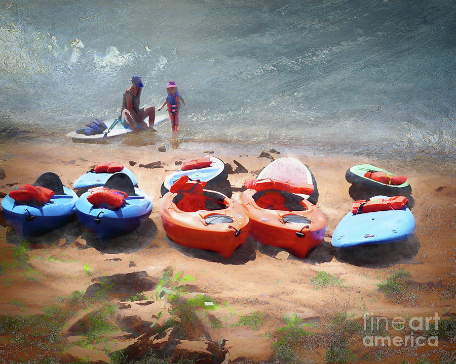 Mother, daughter with Rafts by Deb Nakano Mother, daughter with Rafts by Deb Nakano