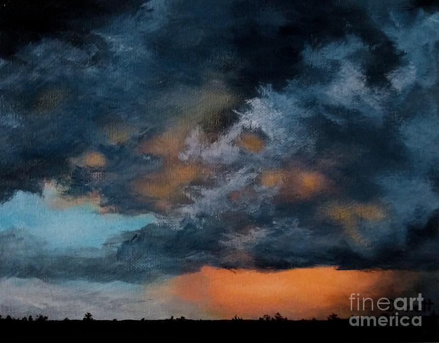 Mother Nature's Grand Show Painting by Danett Britt - Pixels