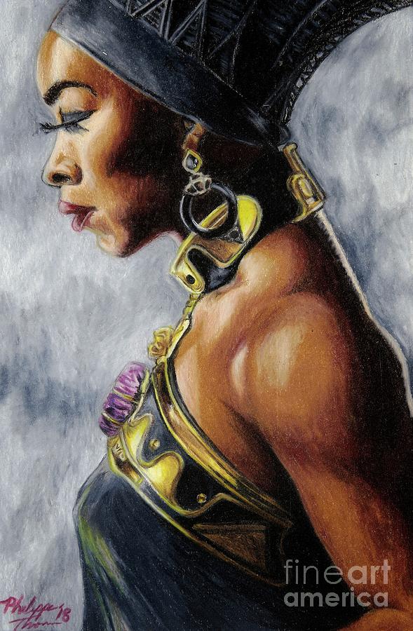 Mother of the Panther Drawing by Philippe Thomas