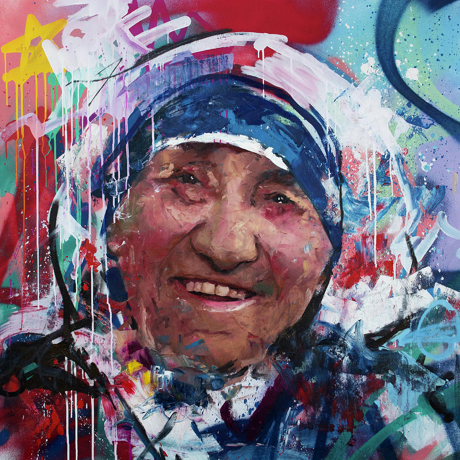 Mother Teresa Painting by Richard Day