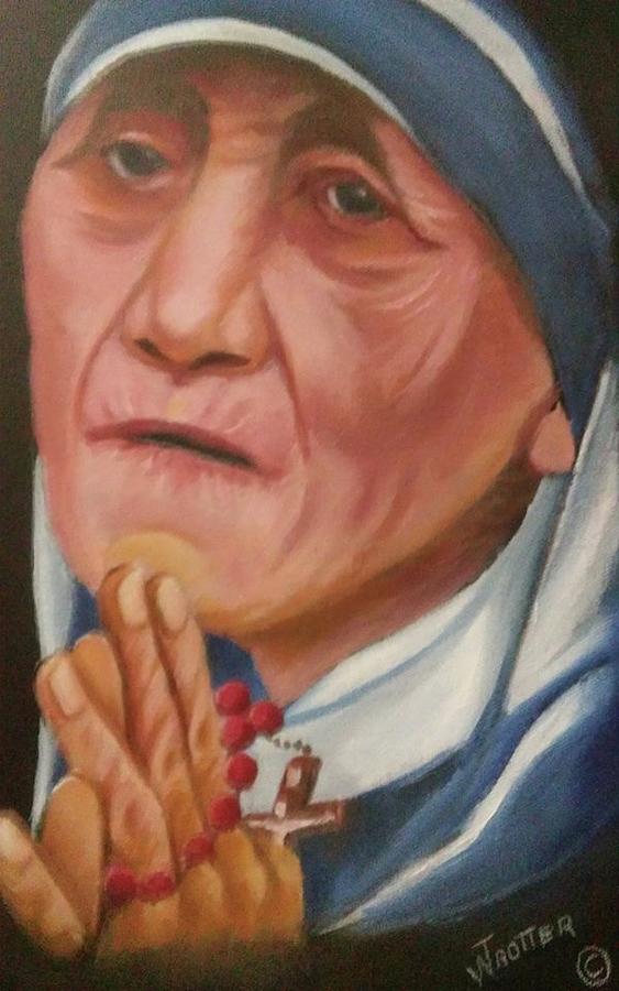 Mother Teresa Painting by Teresa Trotter