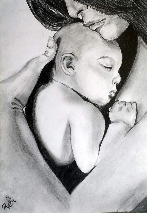 Beautiful blog on motherhood  Meaningful drawings Art drawings sketches  simple Mom art