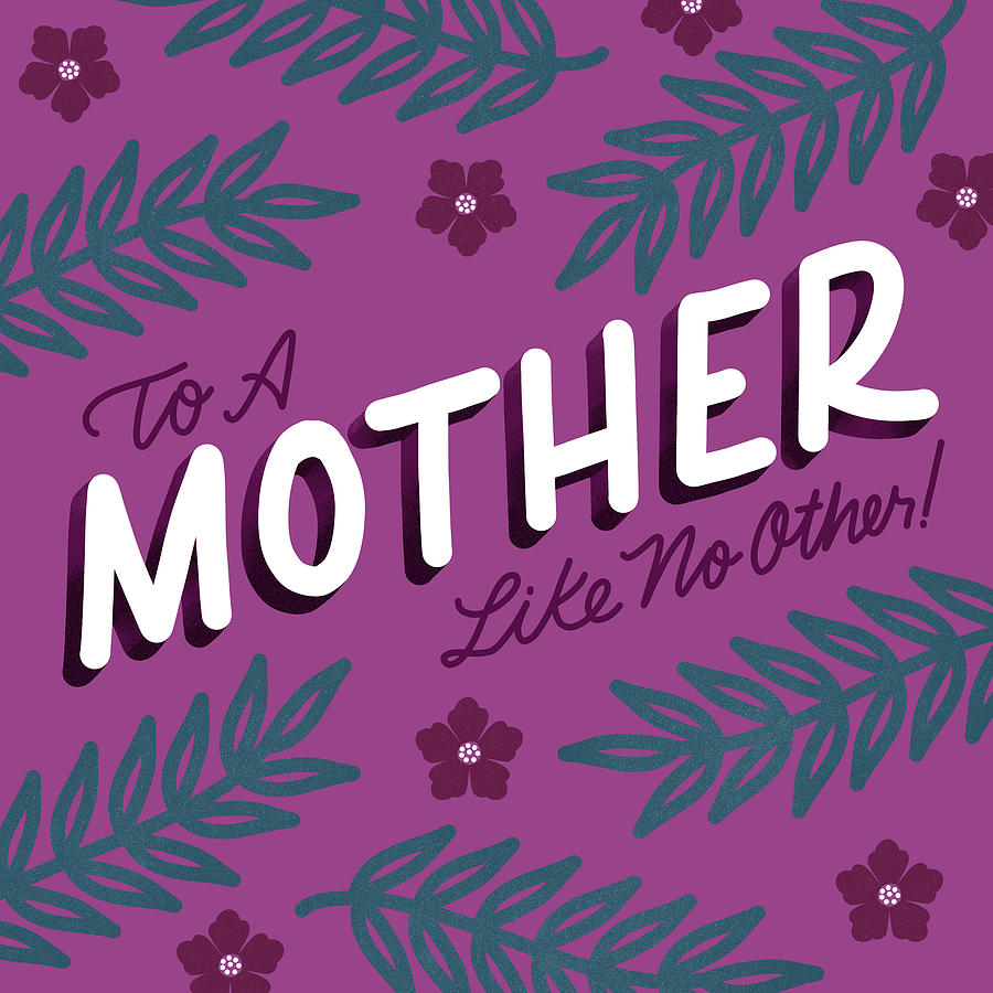 Typography Digital Art - Mothers Day by Ashley Santoro