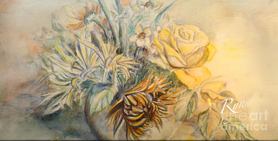 Mothers Day Flower Painting by Ryn Shell
