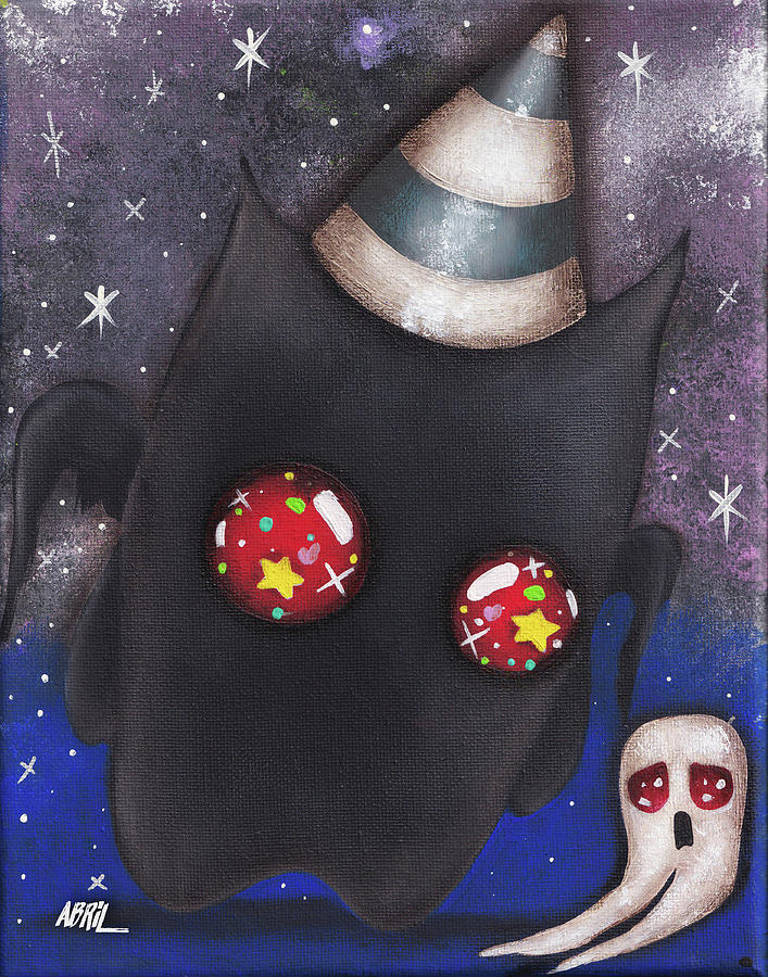 Mothman Friend Painting by Abril Andrade