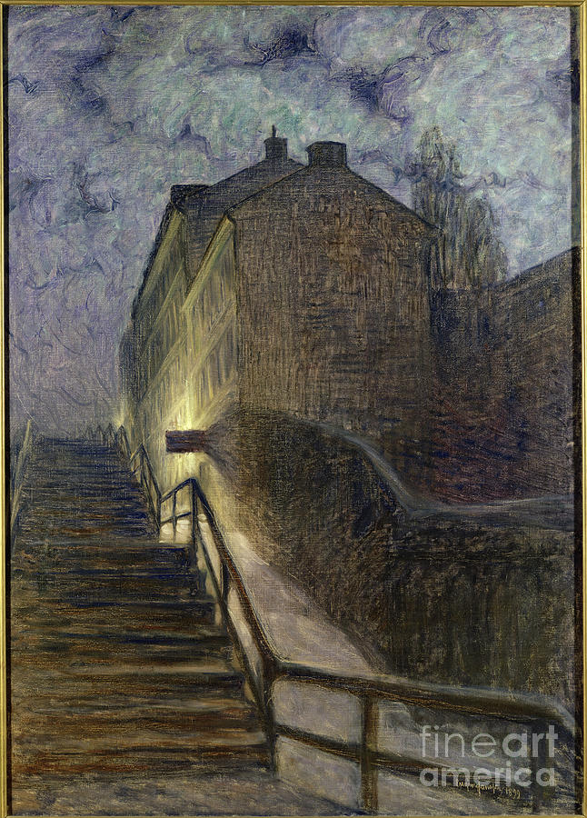 Motif From Timmersmainsgatan, 1899 Painting by Eugene Jansson